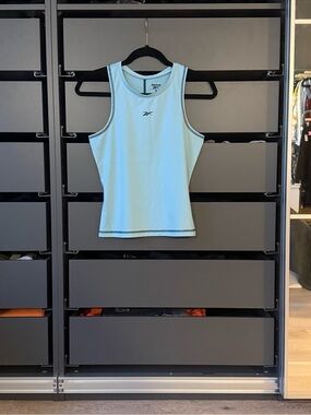 Reebok Light Blue Tank Top with Dark Trim